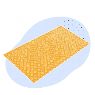 Алюминиевый рифленый лист даймонд 6х1000х2000 мм АМцС