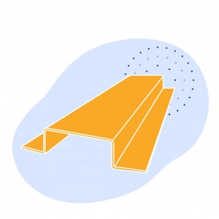 Корытный профиль стальной 51х44х28.5х3.5 мм 08пс ГОСТ 8283-93