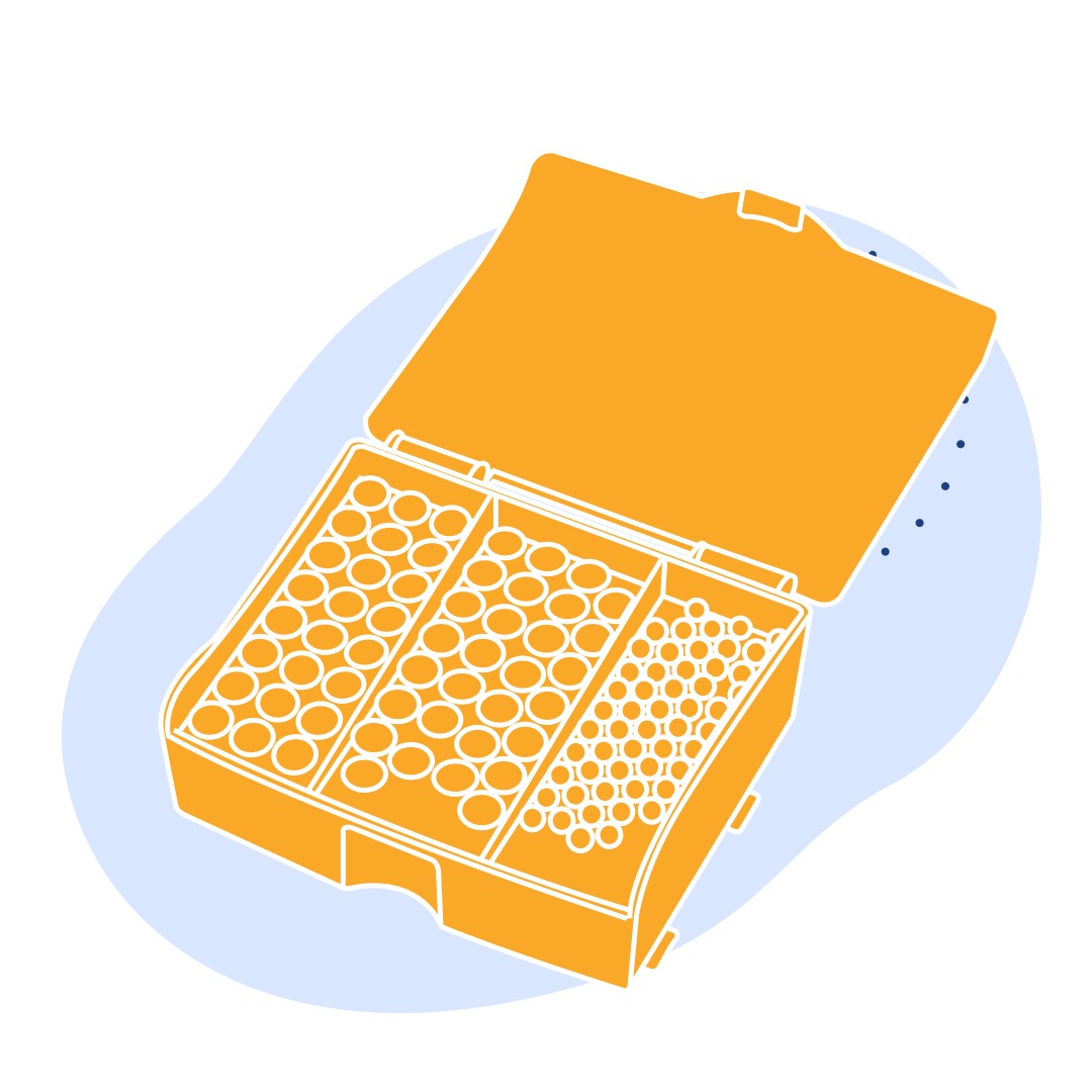 Набор пар трения шарик пластина 6 мм