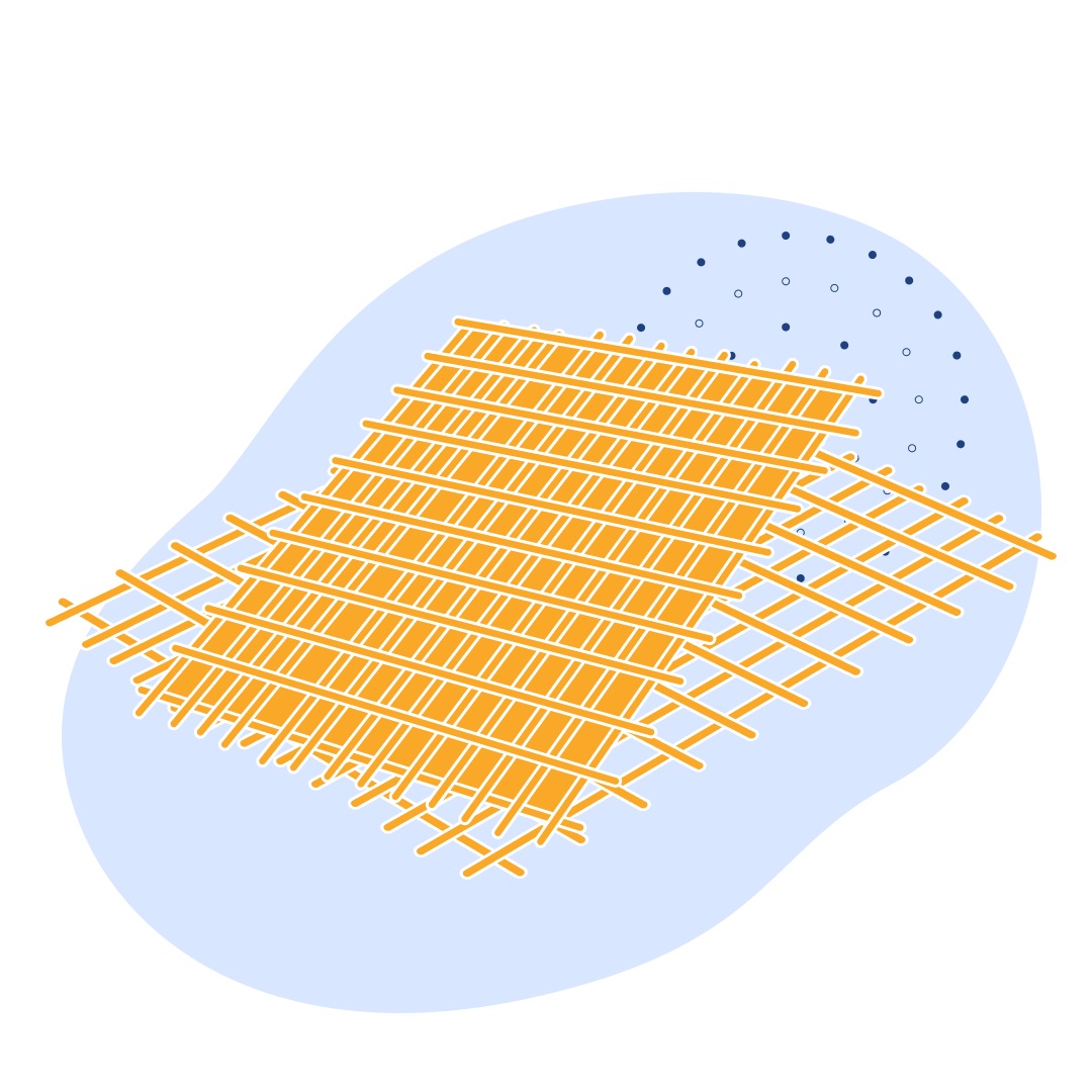 Стальная дорожная сетка в картах 100x100x8 мм 2000x6000 мм В500С ГОСТ 23279-2012