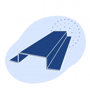 Корытный профиль стальной 51х44х28.5х3.5 мм 08пс ГОСТ 8283-93
