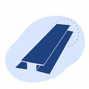 Н-образный профиль стальной 260х180х6.8 мм 17Г1С ТУ 14-2-24-72