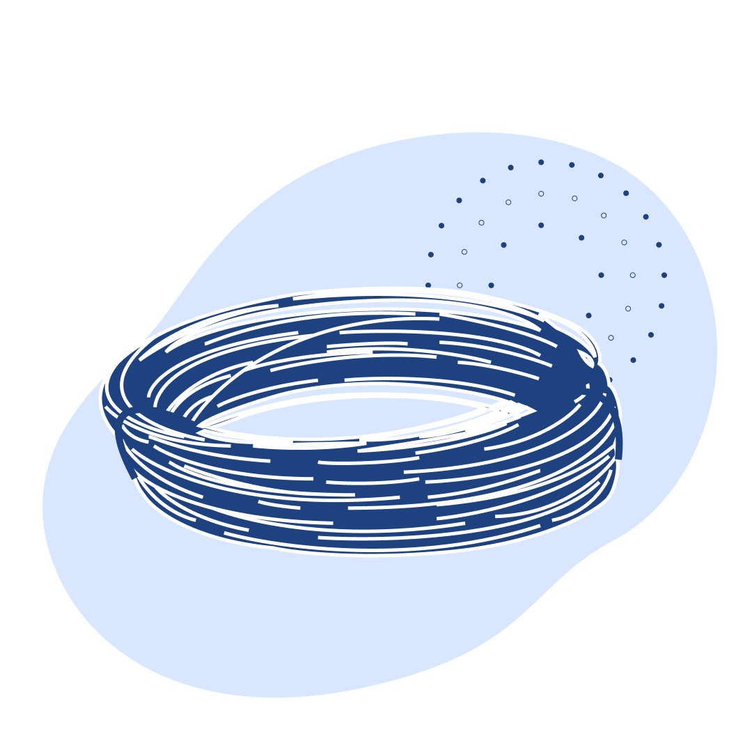 Кабель монтажный 1х0.5 мм2 МКЭШвнг(А)-LS безгалогенный