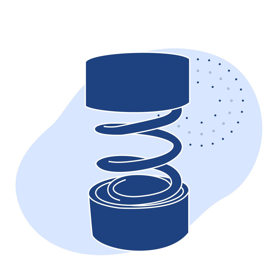 Виброизолятор 22.3 Кн 27.8 кН 6.2 кН/м